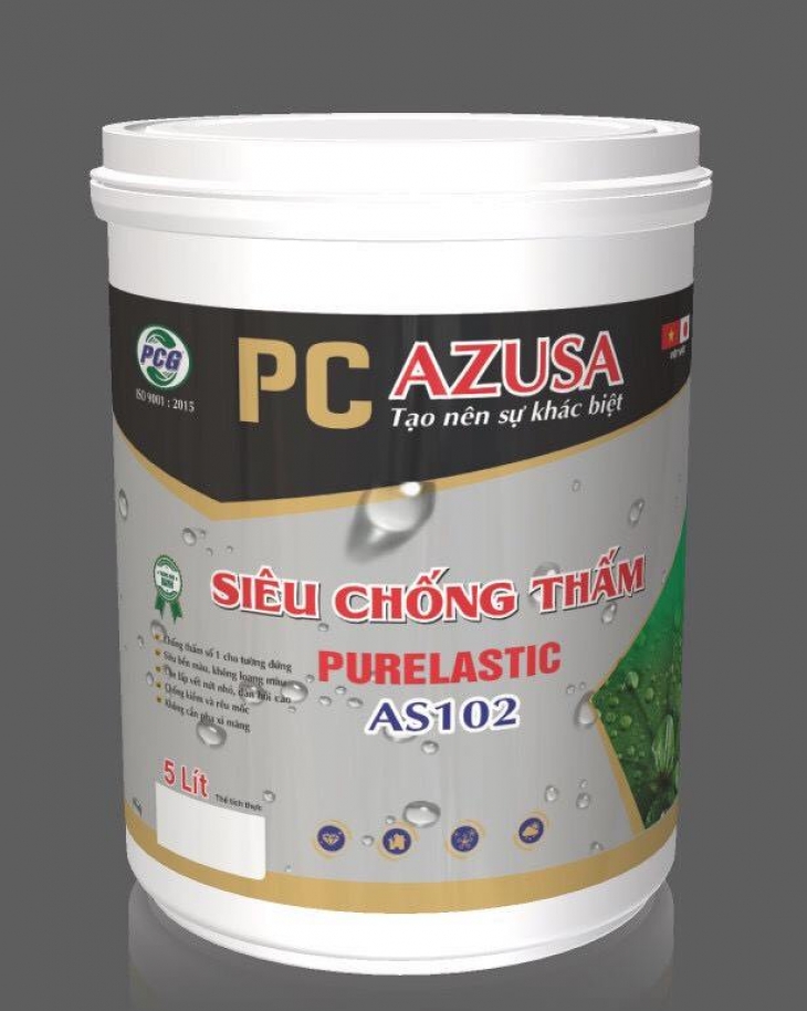 Sơn Chống Thấm Azusa AS102 – Dùng Cho Tường, Sàn Mái